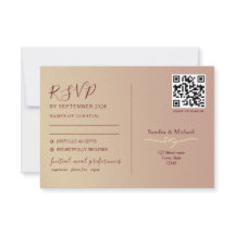 Código QR Romântico de Casamento com Função Dupla