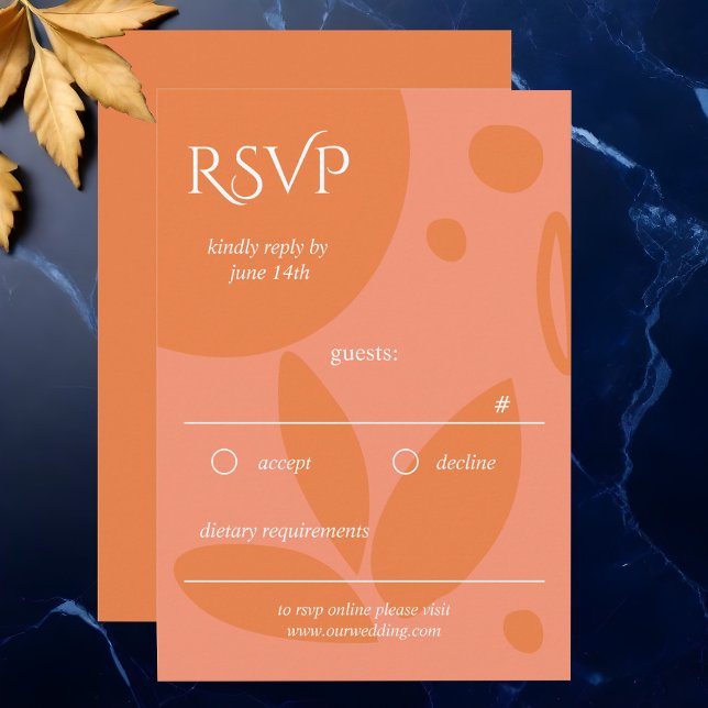 Cartão RSVP Colagem de Cores Modernas (Criador carregado)