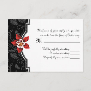 Cartão RSVP Columbine Hummingbird