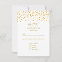 Confete Dourado em Casamento Preto e Branco