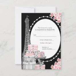 Cartão RSVP Confirmação de presença em Paris