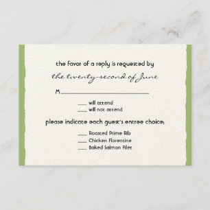 Cartão RSVP Confirmação de presença no casamento