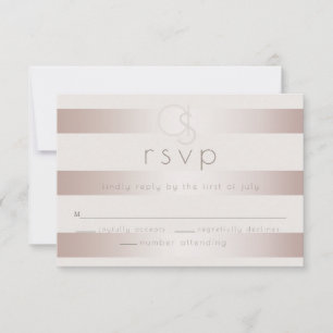 Cartão RSVP Confirmação de Presença no Casamento    Listras de