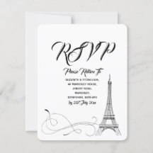 Confirmação de Presença no Casamento Parisiense Do