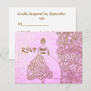 Cartão RSVP Confirmação de Presença para Aniversário de Prince