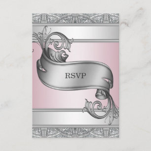 Cartão RSVP Confirmação de presença para Bat Mitzvah Rosa Prat