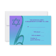 Confirmação de presença para Bat Mitzvah Roxo e Az