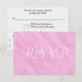 Cartão RSVP Confirmação de Presença para Casamento com Aquarel