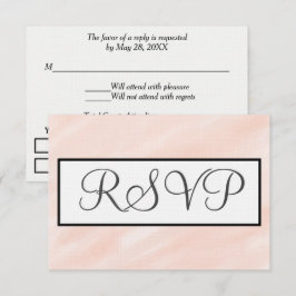 Cartão RSVP Confirmação de Presença para Casamento em Aquarela