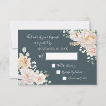 Confirmação de Presença para Casamento Floral Bran