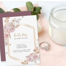 Confirmação de Presença para Casamento Floral Eleg