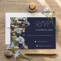 Confirmação de Presença para Casamento Floral Nava