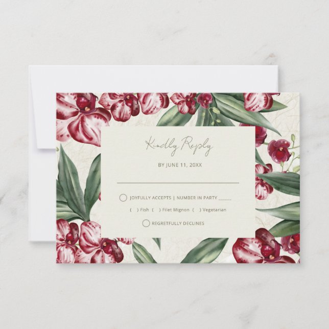 Cartão RSVP Confirmação de Presença para Casamento na Praia de (Frente)