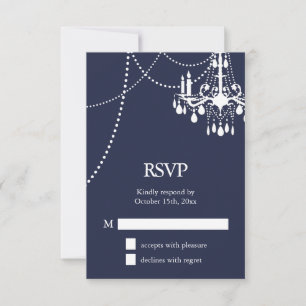 Cartão RSVP Confirmação de Presença para Casamento no Grand Ba