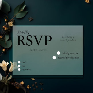 Cartão RSVP Confirmação de Presença para Casamento no Texas Hi