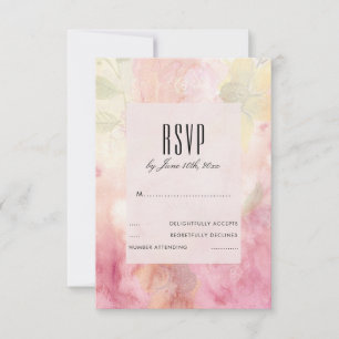 Cartão RSVP Confirmação de Presença para Casamento Sonho Român