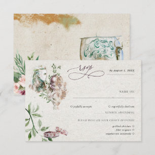 Cartão RSVP Confirmação de Presença para Casamento Viking Noru
