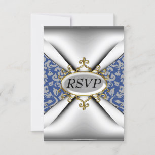 Cartão RSVP Confirmação de Presença para Celebração de Anivers