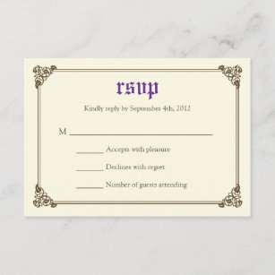 Cartão RSVP Conto de fadas do livro de histórias que Wedding o