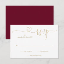 Coração de roteiro elegante burgundy e dourado