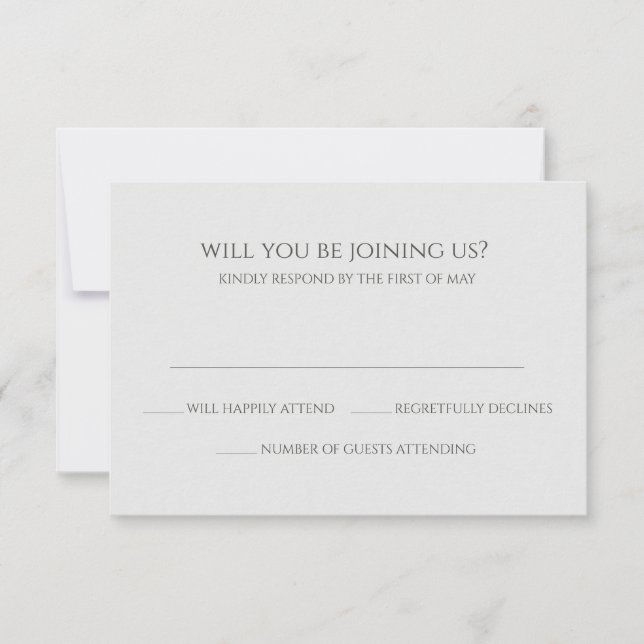 Cartão RSVP Coral Heart Wedding (Frente)