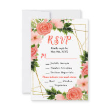 Coral Red Roses with Foliage