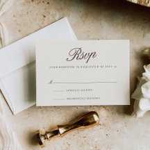 Cravo | Casamento Clássico em Script Burgundy Prof