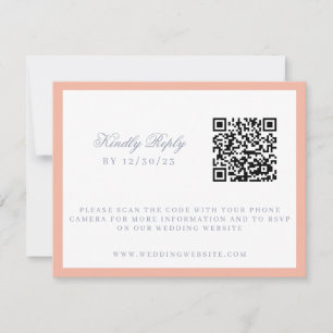 Cartão RSVP Crest de Casamento de Jardim Floral em Aquarela