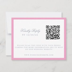 Cartão RSVP Crest de Casamento de Jardim Floral em Aquarela