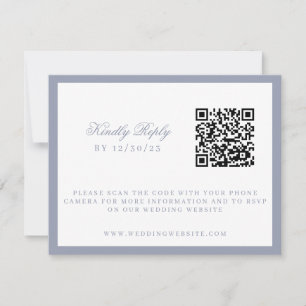 Cartão RSVP Crest de Casamento do Jardim Floral em Aquarela