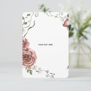 Cartão RSVP Crie o seu próprio floral