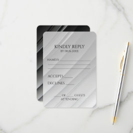 Cartão RSVP Crie o seu próprio modo de rotação diagonal em ton