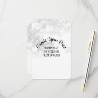 Cartão RSVP Crie Seu Próprio Casamento Branco