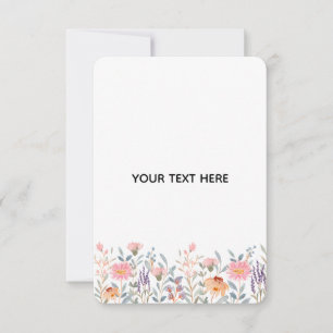 Cartão RSVP Crie Seu Próprio Floral