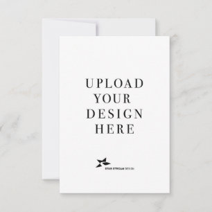 Cartão RSVP Crie Seu Próprio Retrato 8,9x12,7 cm