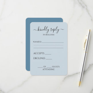 Cartão RSVP Crie Sua Própria Caligrafia Personalizada