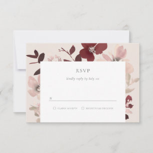 Cartão RSVP de Amor de Jardim