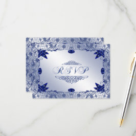 Cartão RSVP de Aniversário de Casamento de Sapphir
