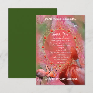 Cartão RSVP de Blooms de Coral, Grass e Pink