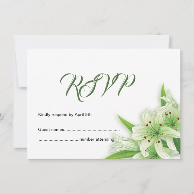 Cartão RSVP de Casamento (Frente)