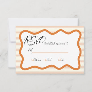 Cartão RSVP de Casamento Daffodil