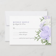 Cartão RSVP de Casamento de Cores Aquáticas Periól