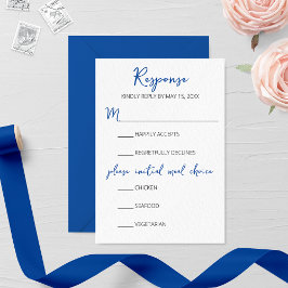 Cartão RSVP de Casamento de Farol Minimalista