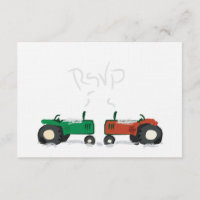 Cartão RSVP de Casamento de Fazenda de inverno