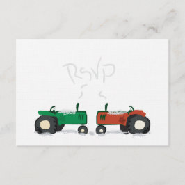 Cartão RSVP de Casamento de Fazenda de inverno
