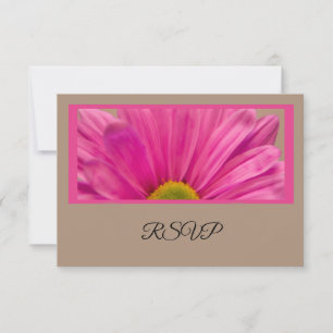 Cartão RSVP de Casamento de Flor de Gerber Daisy R