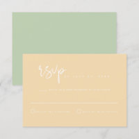 Cartão RSVP de Casamento de Mola de Pastel Vibrant