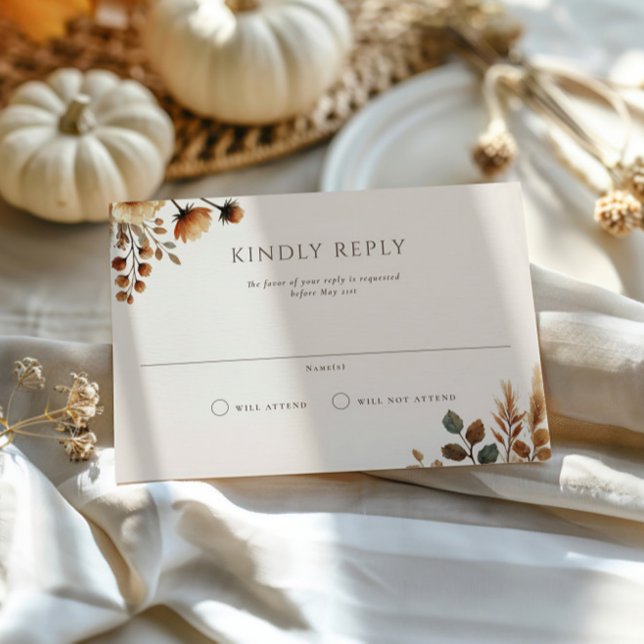 Cartão RSVP de Casamento de Paisagem de Hazelwood (Criador carregado)