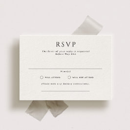 Cartão RSVP de Casamento de Paisagem Formal Kingst