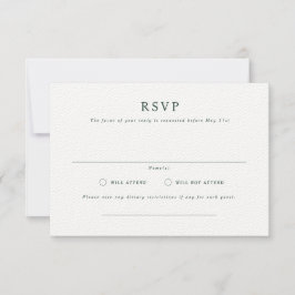Cartão RSVP de Casamento de Paisagem Formal Parker